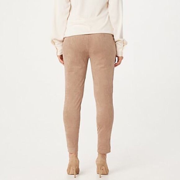 GRAVER Susan Graver Faux Suede Leggings - Picture 2 of 3